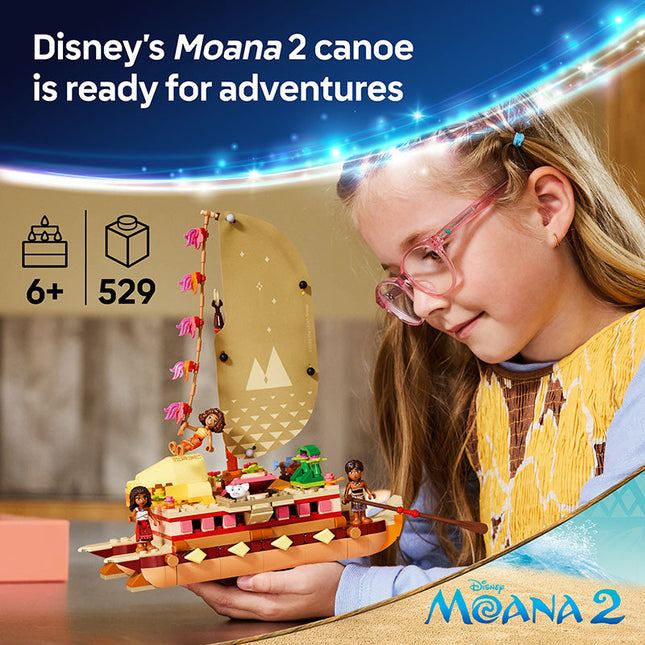 LEGO® | Disney Princess™ Moana’s Adventure Canoe Building Toy 43270