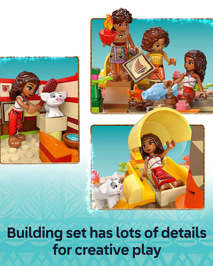 LEGO® ǀ Disney Princess™ Moana’s Adventure Canoe Fantasy Toy Model Kit 43270