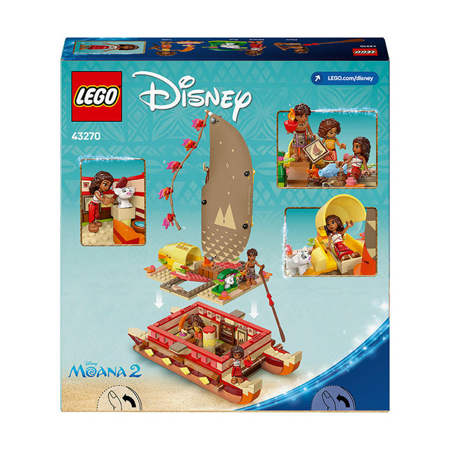 LEGO® | Disney Princess™ Moana’s Adventure Canoe Building Toy 43270