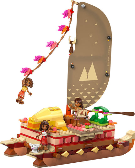 LEGO® ǀ Disney Princess™ Moana’s Adventure Canoe Fantasy Toy Model Kit 43270