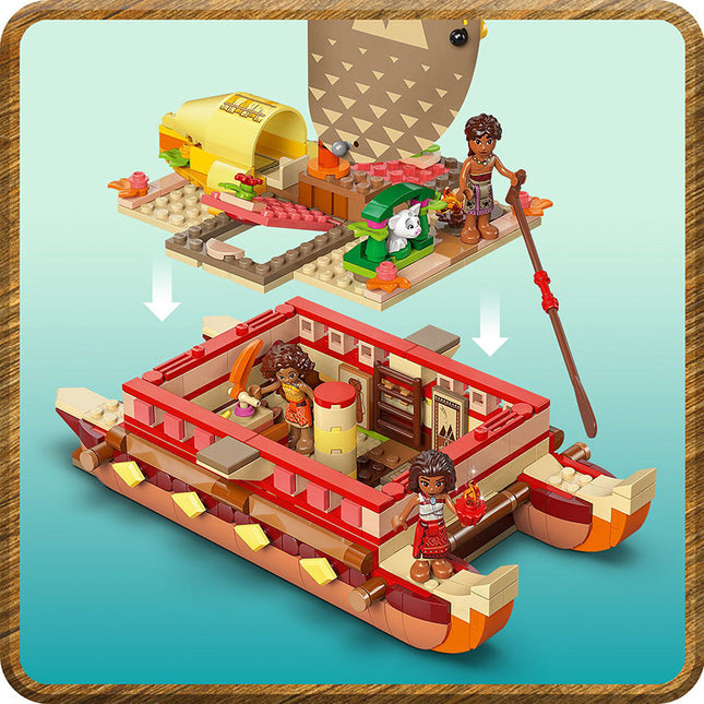 LEGO® | Disney Princess™ Moana’s Adventure Canoe Building Toy 43270