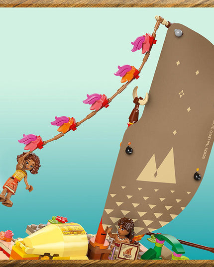 LEGO® ǀ Disney Princess™ Moana’s Adventure Canoe Fantasy Toy Model Kit 43270