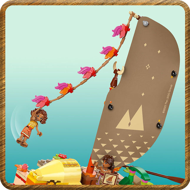 LEGO® | Disney Princess™ Moana’s Adventure Canoe Building Toy 43270