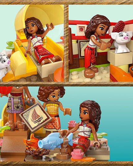 LEGO® ǀ Disney Princess™ Moana’s Adventure Canoe Fantasy Toy Model Kit 43270