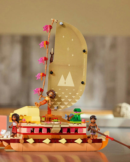 LEGO® ǀ Disney Princess™ Moana’s Adventure Canoe Fantasy Toy Model Kit 43270