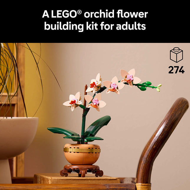 LEGO® ICONS Mini Orchid Artificial Plant Set 10343