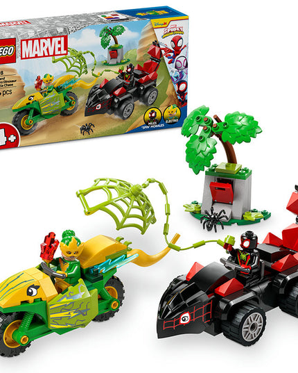 LEGO® Marvel Spidey and his Amazing Friends Spin and Electro Dinosaur Vehicle Chase 11198