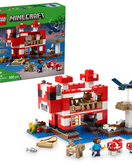 LEGO® Minecraft® The Mooshroom House Building Toy Set 21270