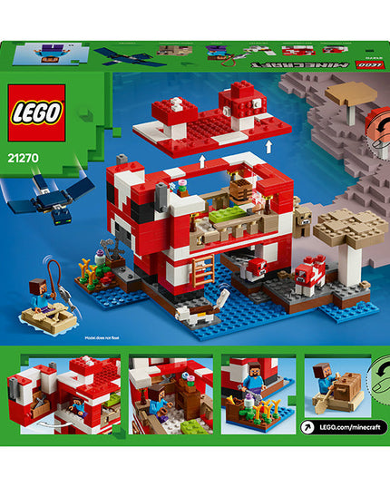 LEGO® Minecraft® The Mooshroom House Building Toy Set 21270