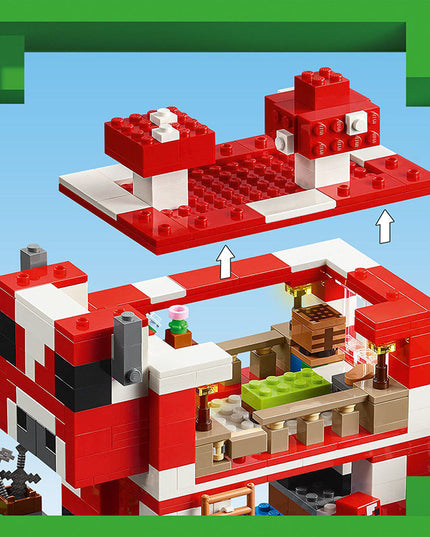 LEGO® Minecraft® The Mooshroom House Building Toy Set 21270