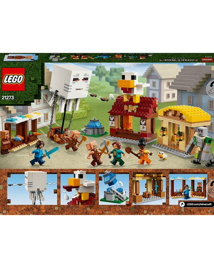 LEGO® Minecraft® The Ghast Balloon Village Attack, Gamer Gift Toy for Kids 21273