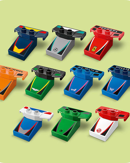 LEGO® DUPLO® Town F1® Team Race Cars & Drivers Building Toy for Family Fun 10445