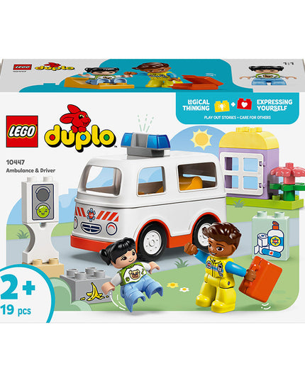 LEGO® DUPLO® Ambulance & Driver, Toddler Learning Toys 10447
