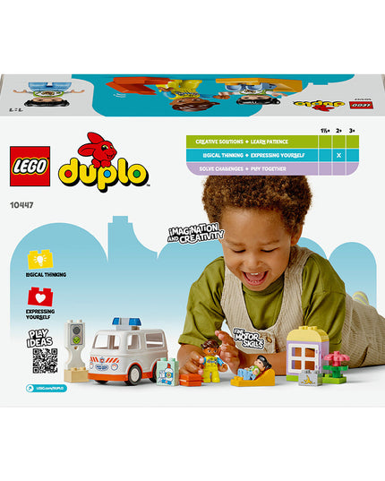LEGO® DUPLO® Ambulance & Driver, Toddler Learning Toys 10447