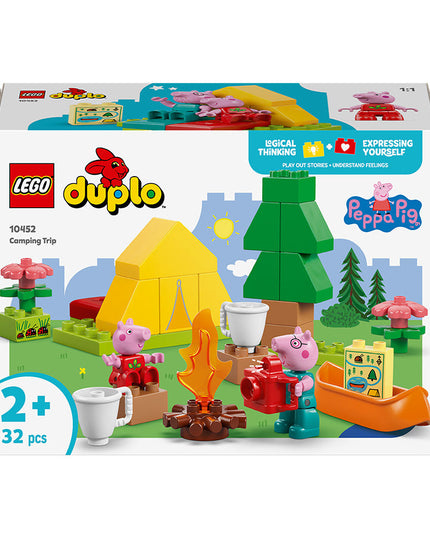 LEGO® DUPLO® Peppa Pig Camping Trip Building Playset with Canoe Toy 10452