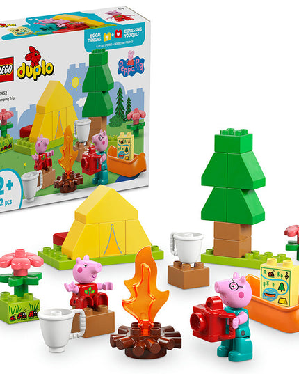 LEGO® DUPLO® Peppa Pig Camping Trip Building Playset with Canoe Toy 10452