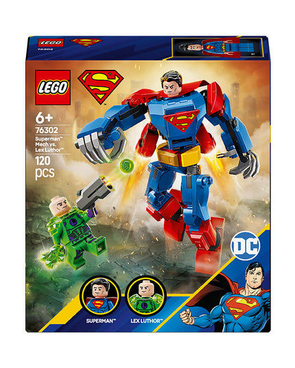 LEGO® DC Superman™ Mech vs. Lex Luthor™ Super Hero™ Toy Figure Playset 76302