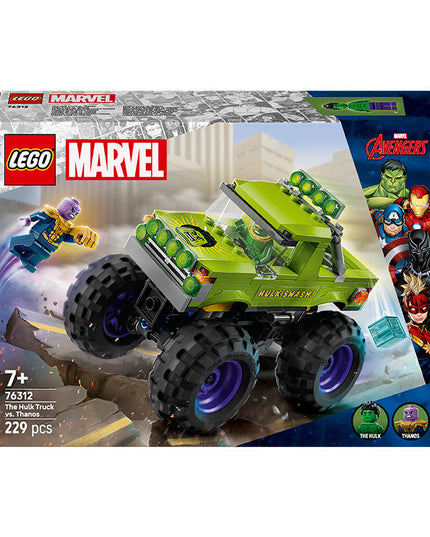 LEGO® ǀ Marvel The Hulk Truck vs. Thanos Super Hero Building Toy Vehicle 76312