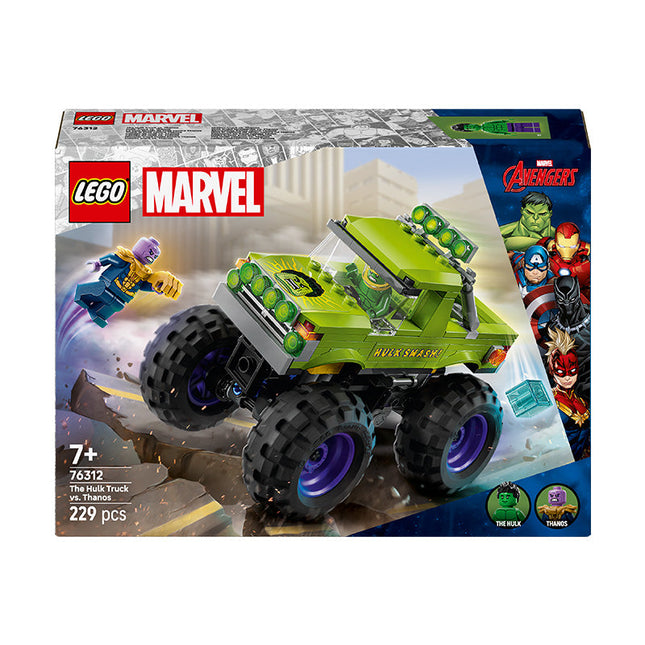 LEGO® ǀ Marvel The Hulk Truck vs. Thanos Super Hero Building Toy Vehicle 76312