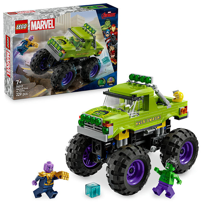 LEGO® ǀ Marvel The Hulk Truck vs. Thanos Super Hero Building Toy Vehicle 76312