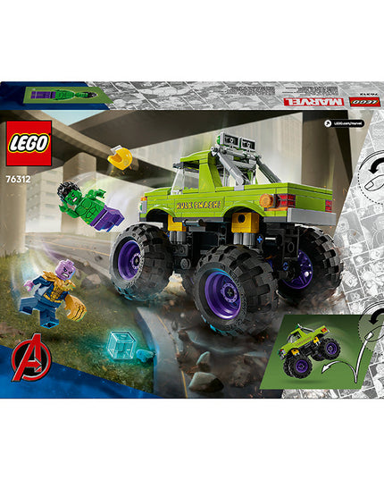 LEGO® ǀ Marvel The Hulk Truck vs. Thanos Super Hero Building Toy Vehicle 76312