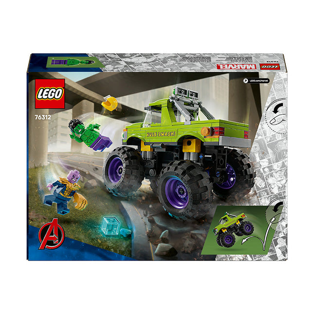 LEGO® ǀ Marvel The Hulk Truck vs. Thanos Super Hero Building Toy Vehicle 76312