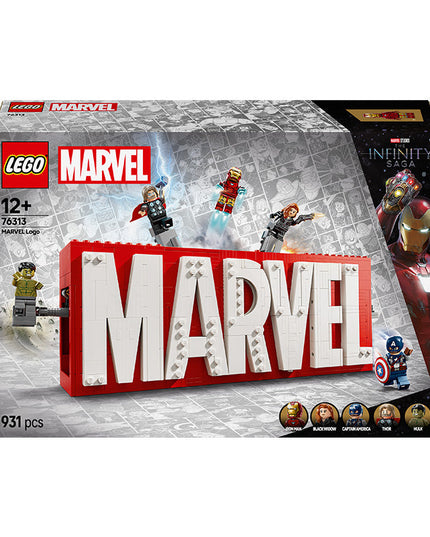 LEGO® Marvel: MARVEL Logo & Minifigures Building Toy 76313