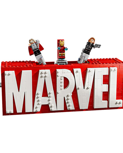 LEGO® Marvel: MARVEL Logo & Minifigures Building Toy 76313