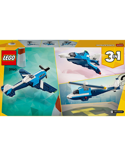 LEGO® Creator 3in1 Aircraft: Race Plane Toy for Kids 31160