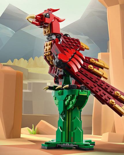 LEGO® Creator 3in1 Medieval Dragon Figure, Creative Toy 31161