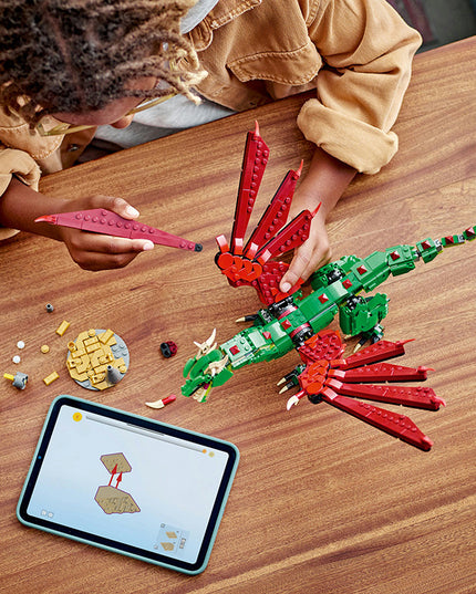 LEGO® Creator 3in1 Medieval Dragon Figure, Creative Toy 31161