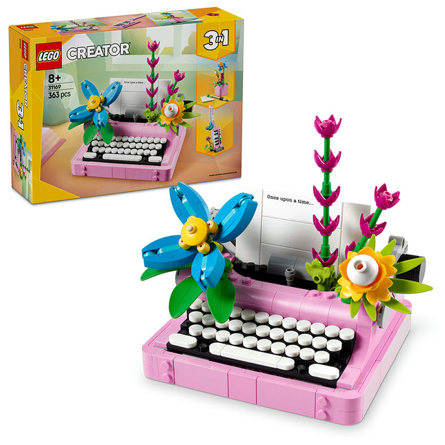 LEGO® Creator 3in1 Typewriter with Flowers Toy for Kids 31169