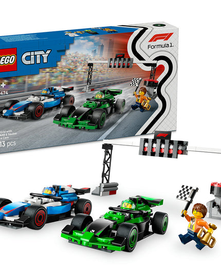 LEGO® City F1® Grid with VCARB & Sauber Race Cars Toy Vehicle Set 60474