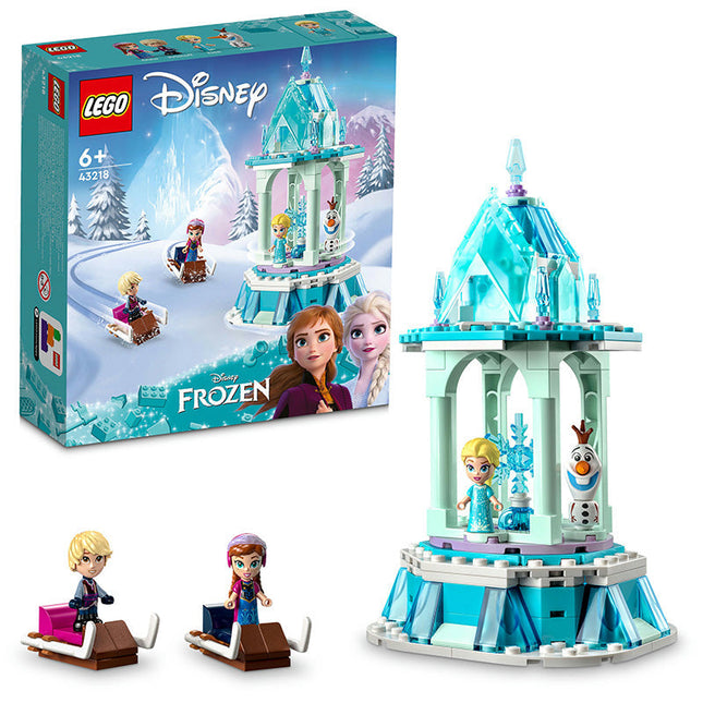 LEGO® ǀ Disney Anna and Elsa’s Magical Merry-Go-Round Building Toy Set 43218