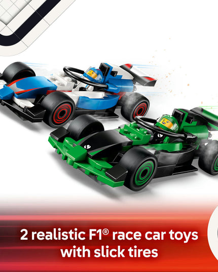 LEGO® City F1® Grid with VCARB & Sauber Race Cars Toy Vehicle Set 60474