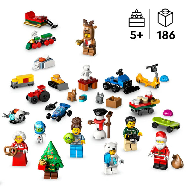 LEGO® City Advent Calendar 2025, Christmas Gift for Ages 5 and over 60475