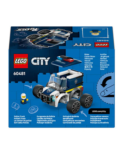 LEGO® City Rides – Police Truck Toy Building Set 60481