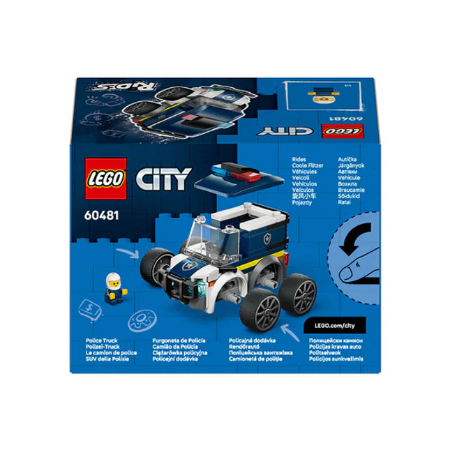 LEGO® City Rides – Police Truck Toy Building Set 60481