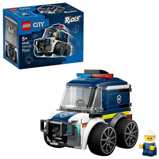 LEGO® City Rides – Police Truck Toy Building Set 60481