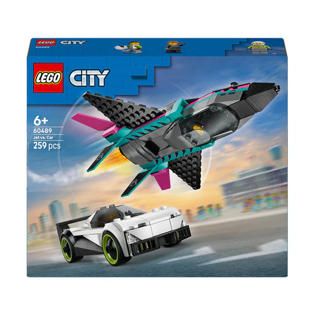 LEGO® City Jet vs. Car – Toy Cars and Jet Toy Playset - 60489