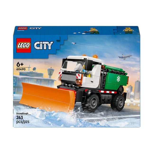 LEGO® City Snowplough Truck Toy Vehicle with Minifigure 60490