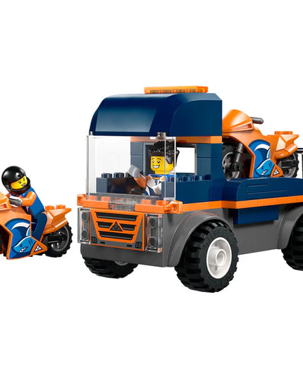 LEGO® City Motorcycle Transporter Toy and 2 Minifigures 60491