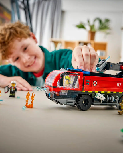 LEGO® City Airport Fire Engine-Toy Truck Building Set 60499