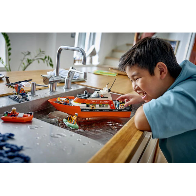 LEGO® City Coast Guard Rescue Boat & Helicopter 60504