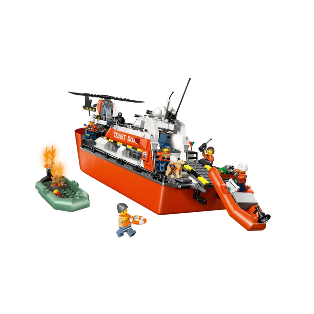 LEGO® City Coast Guard Rescue Boat & Helicopter 60504