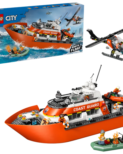 LEGO® City Coast Guard Rescue Boat & Helicopter