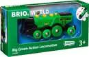 BRIO BIG GREEN ACTION LOCOMOTIVE