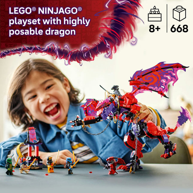 LEGO® NINJAGO® Thunderfang Dragon of Chaos Ninja Toy Set 71832