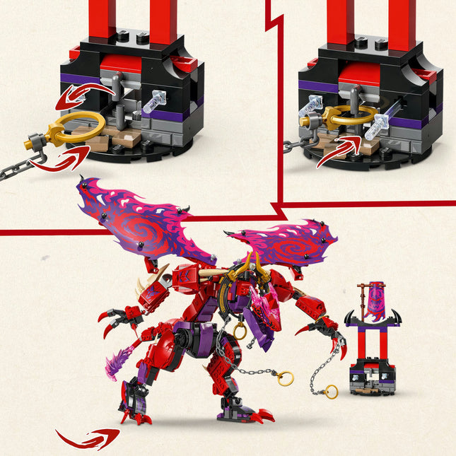 LEGO® NINJAGO® Thunderfang Dragon of Chaos Ninja Toy Set 71832