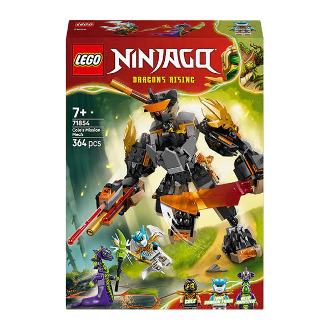 LEGO® NINJAGO® Cole’s Mission Mech & Dragon Zane Toys 71854